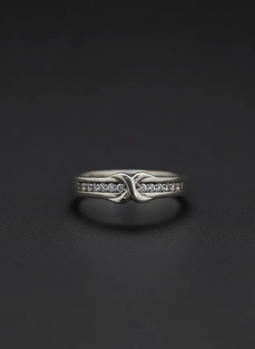 حلقه ارت نقره طرح گره نگیندار | ظریف، خاص و همیشه شیک ✨💍